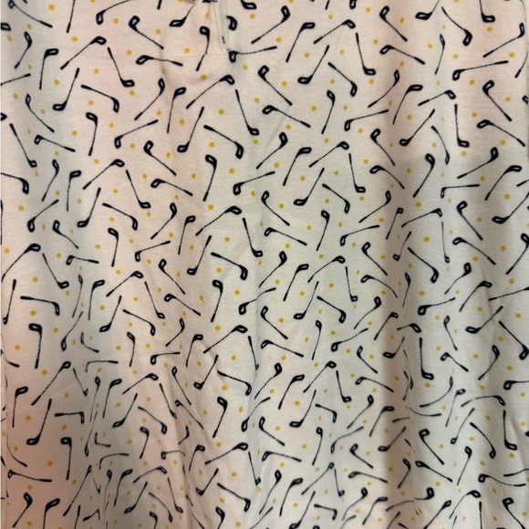Y2K Liz Clairborne Liz Golf golf club print cotton polo size small - Picture 3 of 7